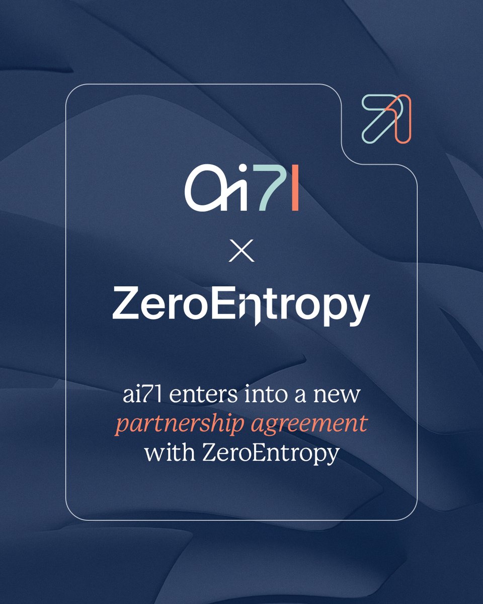 ai71official's tweet image. We’re partnering with @ZeroEntropy_AI, a @ycombinator company, to co-develop a new document retrieval architecture that changes how organisations connect with knowledge. This is about rethinking access from the ground up, while using AI to turn complexity into clarity. 
Read…