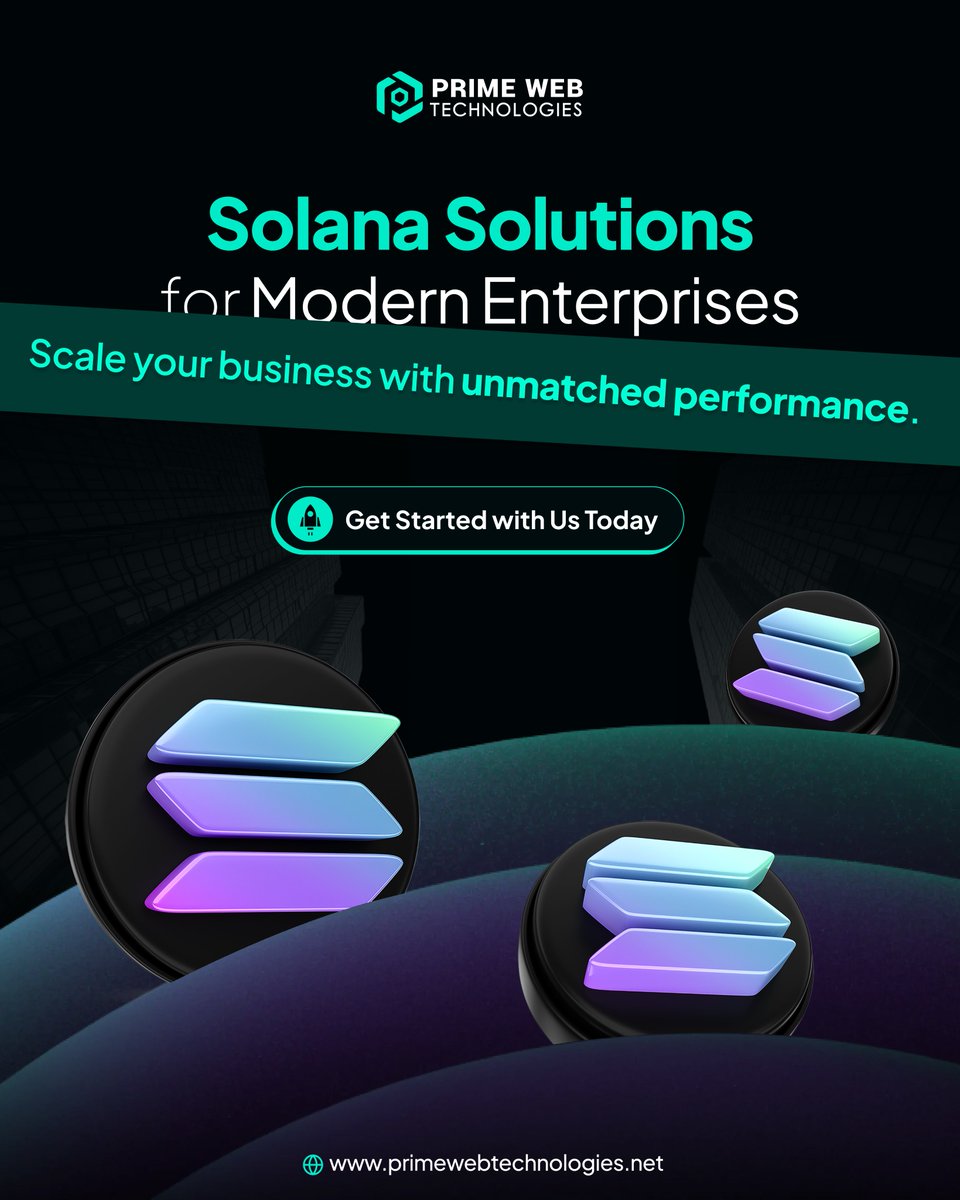 prime_webtech's tweet image. 💻 𝐒𝐨𝐥𝐚𝐧𝐚 𝐟𝐨𝐫 𝐅𝐮𝐭𝐮𝐫𝐞-𝐑𝐞𝐚𝐝𝐲 𝐁𝐮𝐬𝐢𝐧𝐞𝐬𝐬𝐞𝐬 💼

🌎 primewebtechnologies.net

#solanablockchain #solanadevelopment #solanadapps #solanasmartcontracts #solanadefi #solananft #solanatechnology #blockchaindevelopment #web3development #defidevelopment