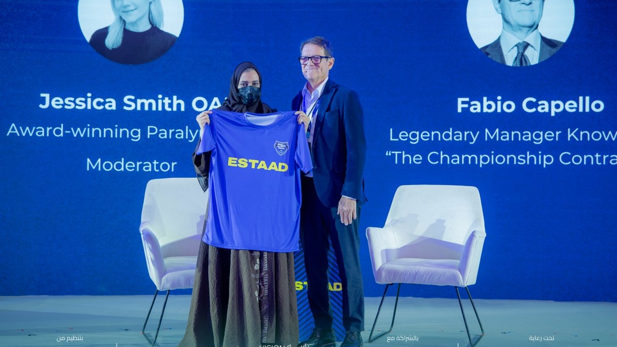 From global sports leaders and stars on stage to personalised ESTAAD jerseys and hands-on activations across Hall 5 - day 1 was action-packed.

Day 2 is ready for you. Don’t miss what’s coming next, join us in 📍 Hall 5 today.

#ESTAAD2025
