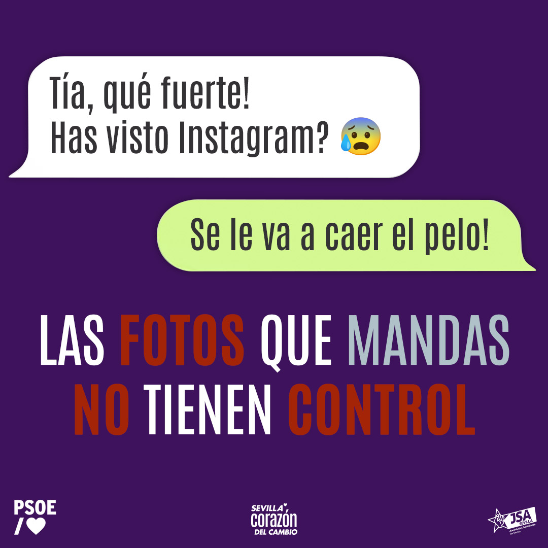 psoedesevilla's tweet image. Cuando una foto sale de tu móvil, ya no decides qué hacen otros con ella.

𝐍𝐨 𝐞𝐬 𝐭𝐮 𝐜𝐮𝐥𝐩𝐚.
Es de quien la comparte sin permiso.

Protégete.

#DesinstalaLaViolencia