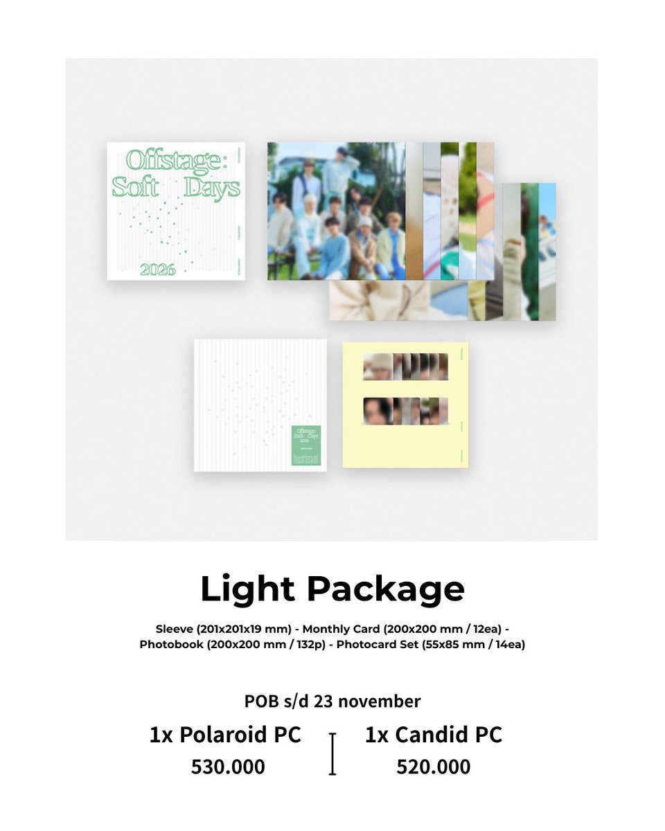 darikorea_'s tweet photo. OPEN PO JASTIP TREASURE SEASON’S GREETINGS [offstage: soft days] 

📌 harga all in 
📌 Full payment 

last order POB : 23 nov 2025 

t. wts kr ina jastip warehouse korea kor indo https://t.co/aJw52Ye2Jd