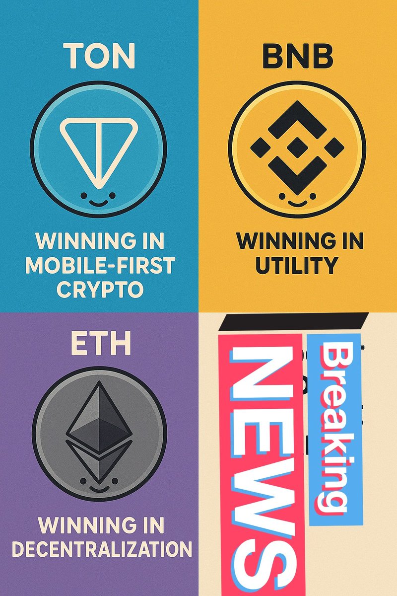 Web3Econ's tweet image. TON is winning in mobile-first crypto.
BNB is winning in utility.
ETH is winning in decentralization.

You don’t need to pick a side — learn from all.
@ton_blockchain
@BNBCHAIN
@ethereum
@solana
#Blockchain