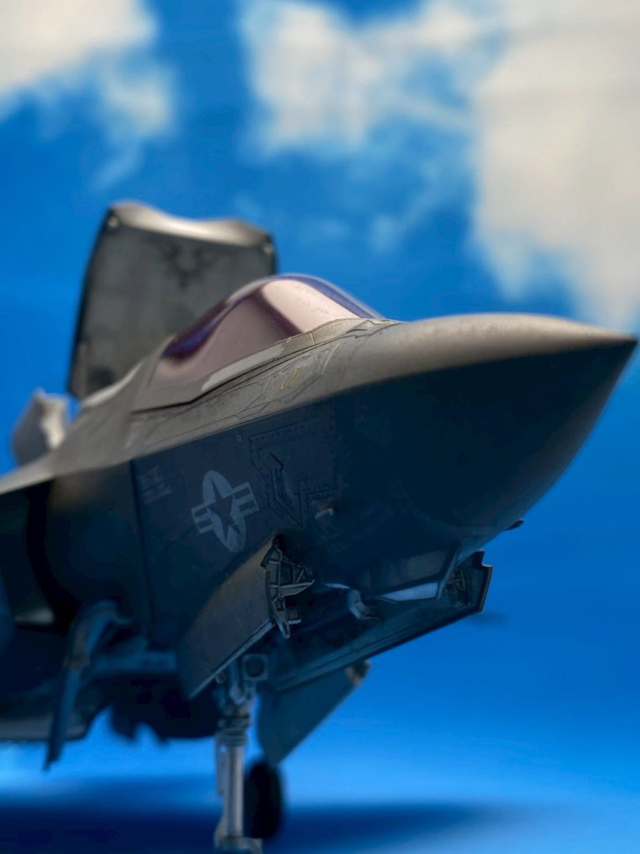 Zeiram777's tweet image. 製作代行の作品、無事納品完了✅
撮影は依頼者様。

#タミヤ
#1/48
#F35B