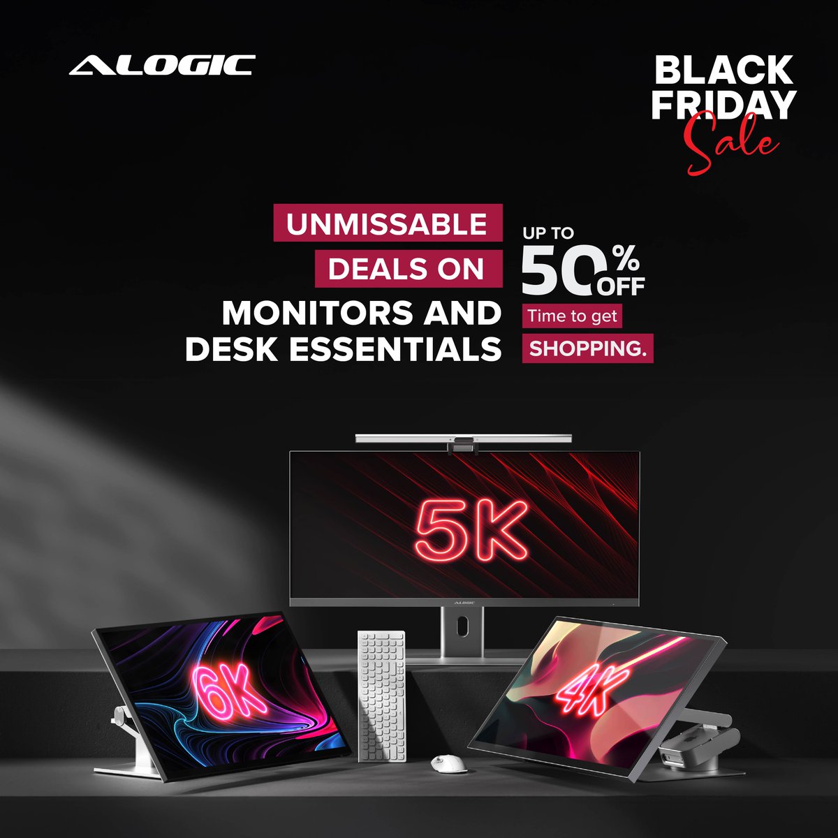 AlogicCorp's tweet image. Our Big Black Friday deals are Live for a limited period.
Upgrade your workspace with up to 50% OFF on monitors and desk essentials.🖥️ ⌨️ 

Grab your favourites before they’re gone!⏳ 

🔗 Shop now: bit.ly/3cJcOXo

#ALOGIC #BlackFriday #TechDeals #WorkSmart #SetupGoals