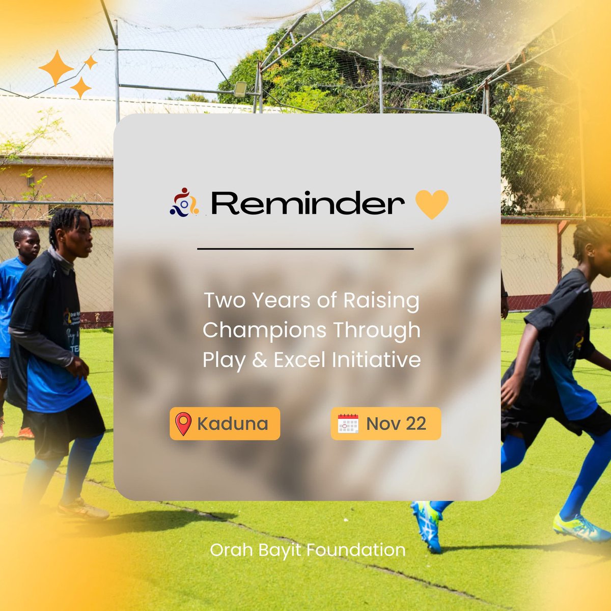 orahbayitfound1's tweet image. ⚽ Where play becomes confidence… and confidence becomes champions.

At Play &amp;amp; Excel, sports isn’t just a game, it’s our classroom.
pushing past their own limits.

#PlayAndExcelAt2 #OrahBayitFoundation #SportsForDevelopment #YouthEmpowerment #RaisingChampions #GirlPower