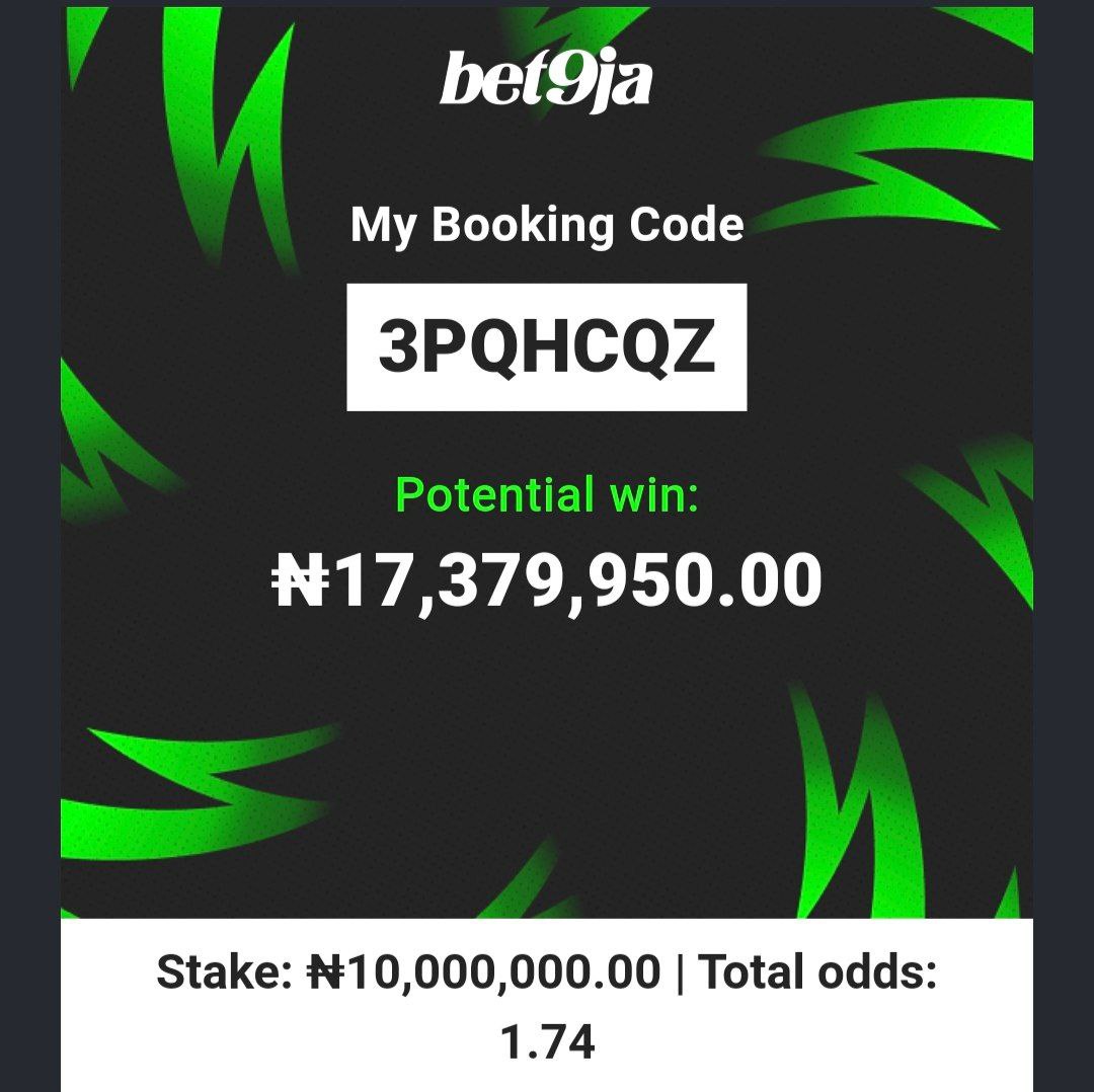 1000000000% SURE BET9JA BANKER 🔥 💯 💶 

👉    3PQHCQZ  

#bet9jacode