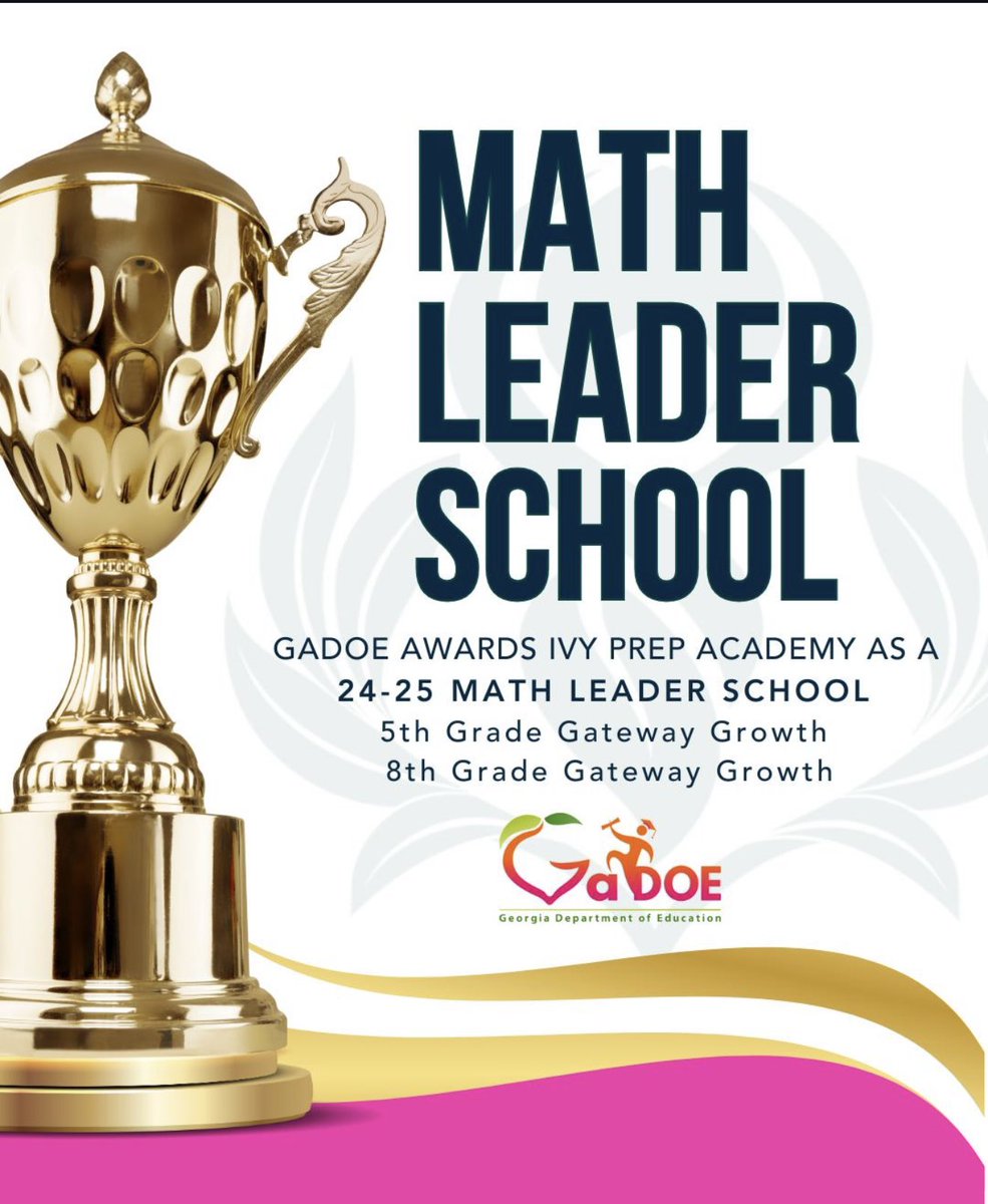 star_admitone's tweet image. Just received the news — Ivy Prep Academy has been named a 24–25 Math Leader School!
As the 24/25 Math Coach, I am beyond proud. 
This award represents growth, belief, consistency, and impact.
We did that! 💪🏽📈🧠
#FromStruggleToStrategy #MathWins