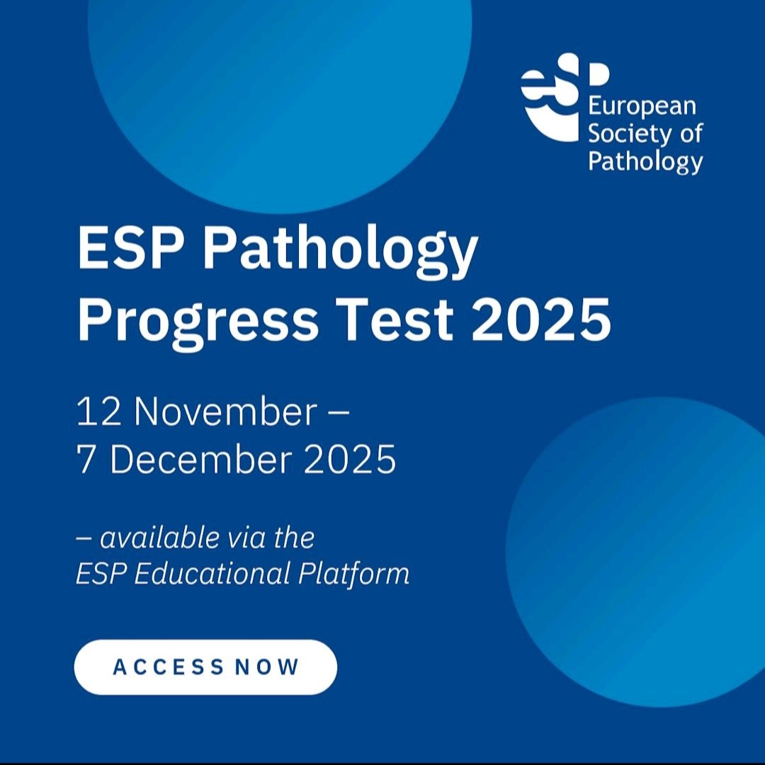 On this #TraineeTuesday let us remind you of the <a href="/ESP_Pathology/">European Society of Pathology (ESP)</a> Progress Test 📝 Even if you just started your residency, this is a great opportunity to get feedback on you current knowledge and then see it progress next year 😉 #ESPtrainee #ESPalumni