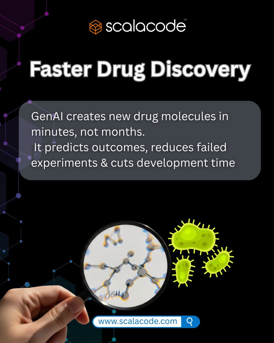 scala_code's tweet image. GenAI is transforming pharma — from faster drug discovery to smarter clinical trials.

The future of medicine starts now.

Read more ⬇️
scalacode.com/blog/ai-in-pha…

#PharmaTech #AI #DigitalHealth #ScalaCode #HealthTech