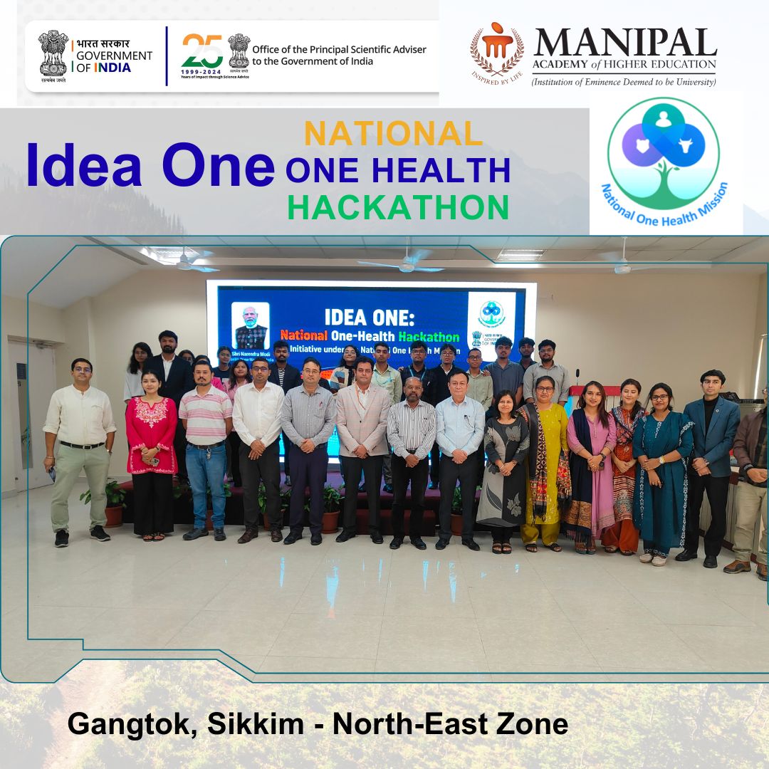 psph_mahe's tweet photo. First round of IDEA ONE: National One-Health Hackathon by PSPH, @MAHE_Manipal & @ICMRDELHI is complete!
Youth-led innovation for One Health โ humans, animals & environment.
Grand Finale: 20 Nov, New Delhi
#OneHealth #Hackathon #Innovation #PSPH #ICMR https://t.co/DaKFWSVgUC