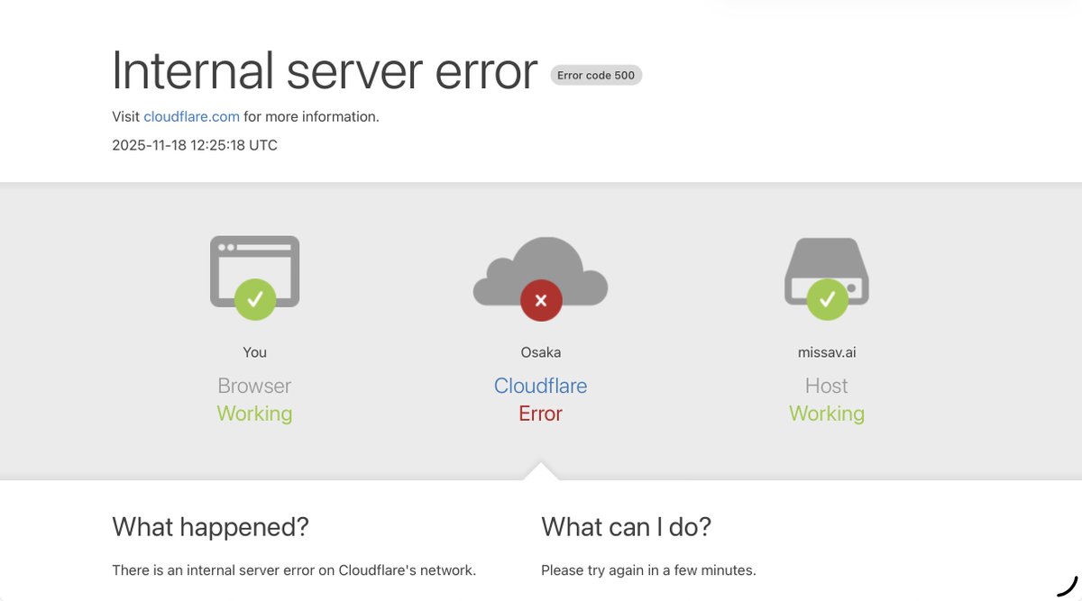 Cloudflare がまだまだ不安定🍂

サイトの表示も不安定で、サムネイルなどの表示も低速…