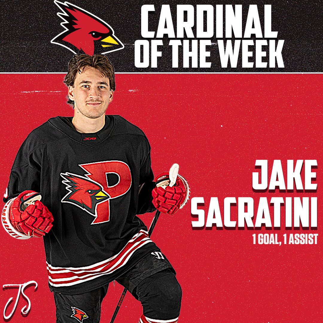 CARDINALS OF THE WEEK!

@Cardinals_WHKY's Kayson Ruegge and <a href="/Cardinals_MHKY/">Plattsburgh State Men's Hockey</a>'s Jake Sacratini earn this weeks honors after leading the way on the ice for their respective teams. Good job!!

#CardinalStrong #CardinalCountry