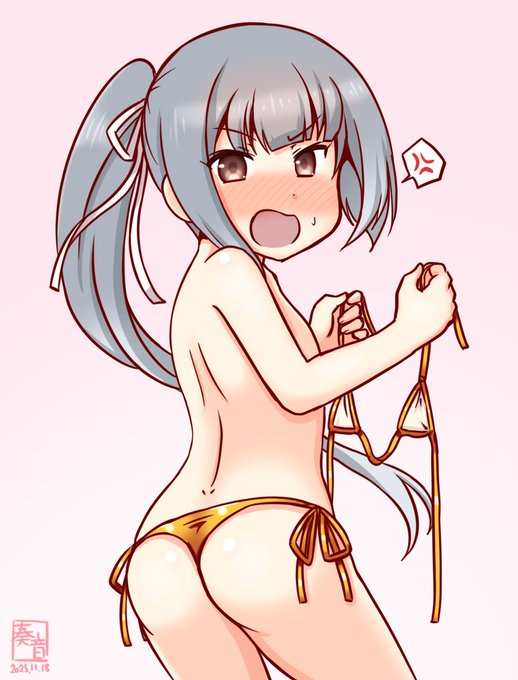 「覗くな!バカ!
 …ったく、いつまでたっても…」

#艦これ版真剣お絵描き60分一本勝負_20251118
#霞 