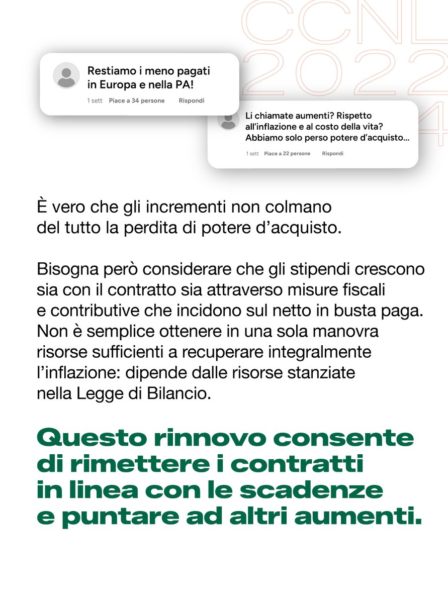cislscuola's tweet image. Sul rinnovo del #CCNL abbiamo ricevuto diverse domande, critiche e osservazioni.
Abbiamo raccolto le più frequenti e risposto in modo semplice e trasparente, per chiarire dubbi e fare ordine tra informazioni spesso complesse.
Per ulteriori approfondimenti, consulta la sezione