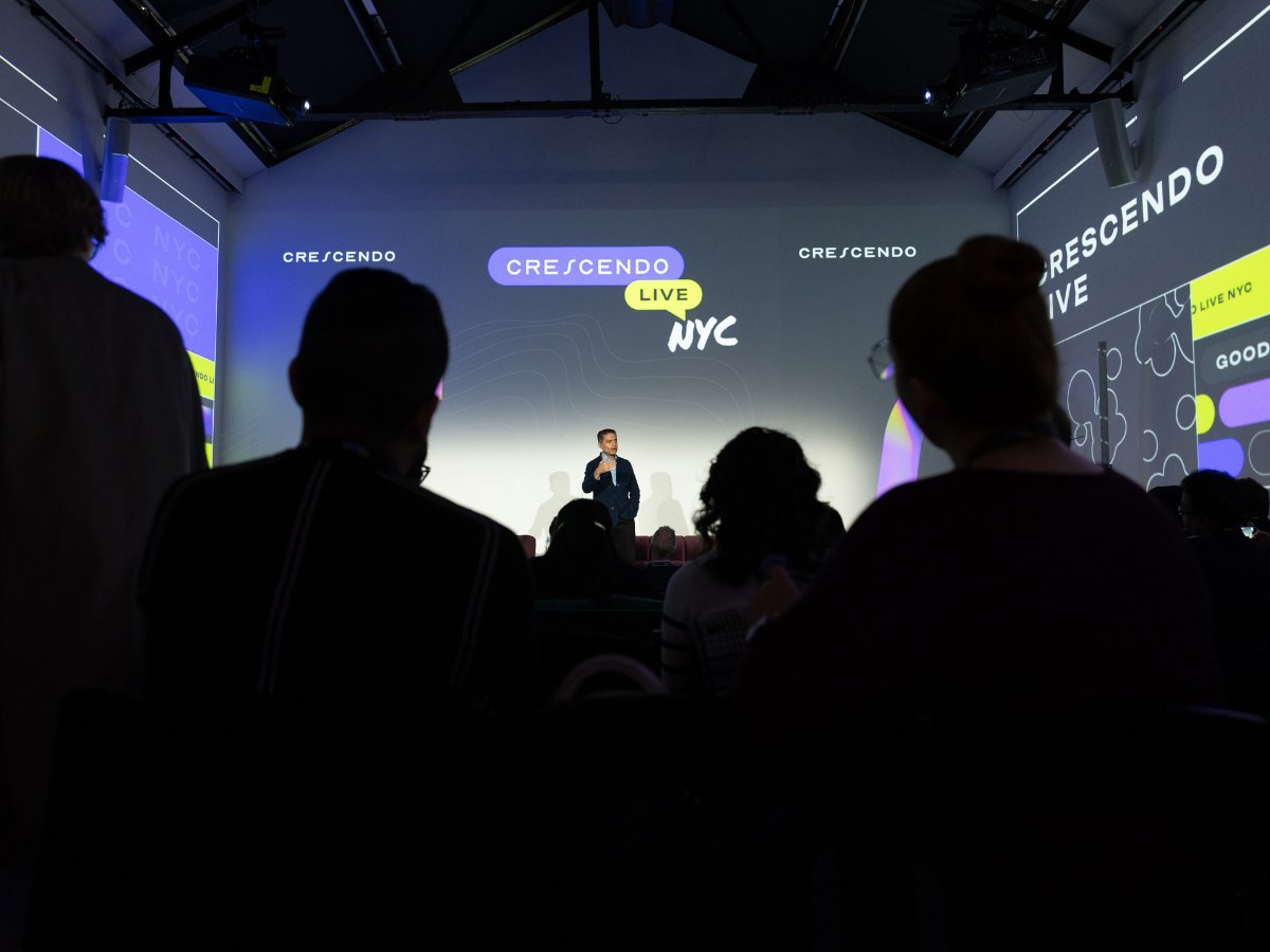 crescendoCX's tweet image. Still buzzing from Crescendo Live NYC ⚡️- a day of optimism, imagination, and AI-powered possibility. 

Key themes: AI is a revolution, shifting us from scarcity to abundance, and readiness is everything. 

Huge thanks to our customers, partners, and speakers for the inspiration!