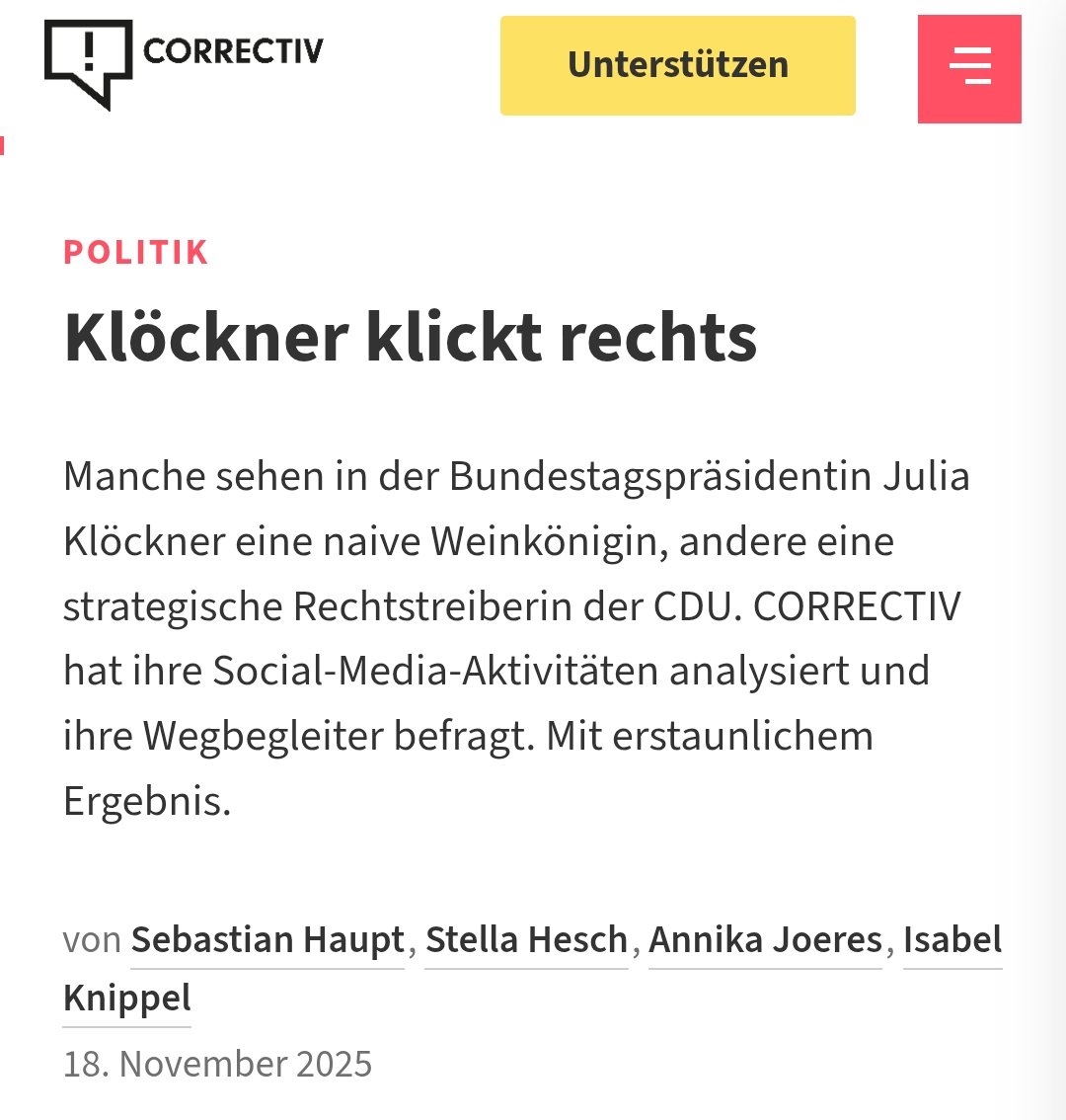 Überraschung. Wer hätte es gedacht.