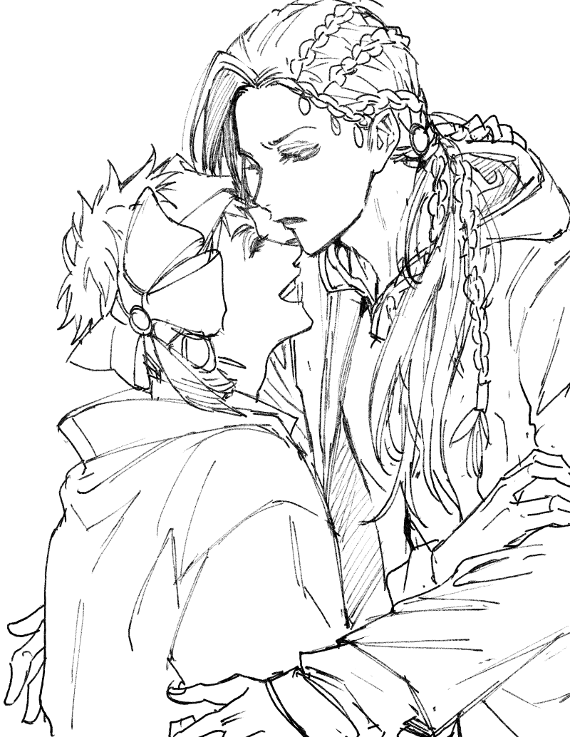 一番最初にかいてた落書き。ターバンちゃう