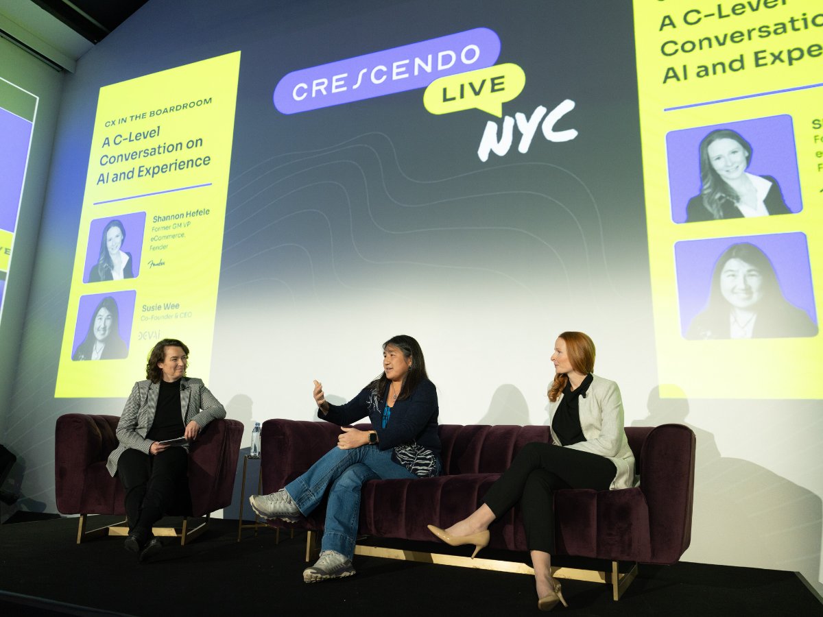 crescendoCX's tweet image. Still buzzing from Crescendo Live NYC ⚡️- a day of optimism, imagination, and AI-powered possibility. 

Key themes: AI is a revolution, shifting us from scarcity to abundance, and readiness is everything. 

Huge thanks to our customers, partners, and speakers for the inspiration!