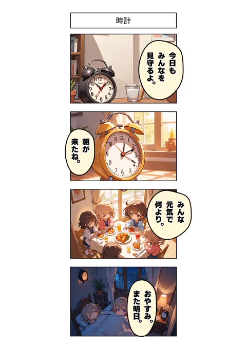 今日の4コマ:時計 
