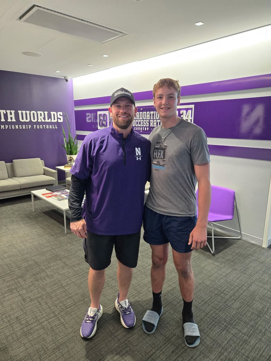 FreyWyatt53088's tweet image. From the first day ever stepping on campus I knew this was home.  Excited to announce I am officially a Northwestern Wildcat!!  First and formost, I am greatfull for this blessing from the Lord Jesus! To my parents for all encouragement and support they gave me. Coach…