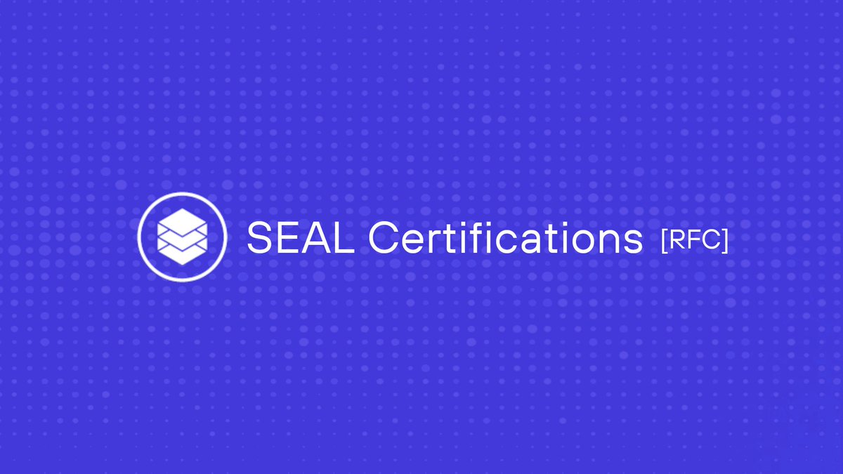 SEAL Certifications RFC banner
