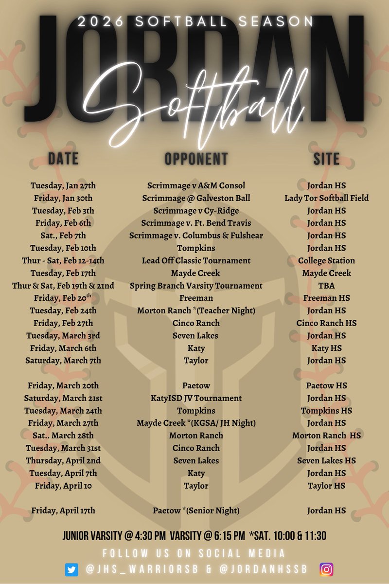 Jordan High School Softball tweet media
