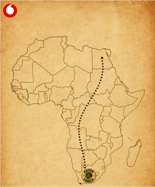 VodacomSoccer's tweet photo. Africa calls. We answer. 🌍
 @KaizerChiefs take the fight to Al Masry this weekend… away, but never alone! RT if you agree Khosi

#AlwaysHome #EXTRAAYourSummer https://t.co/jTfzZUSiDK