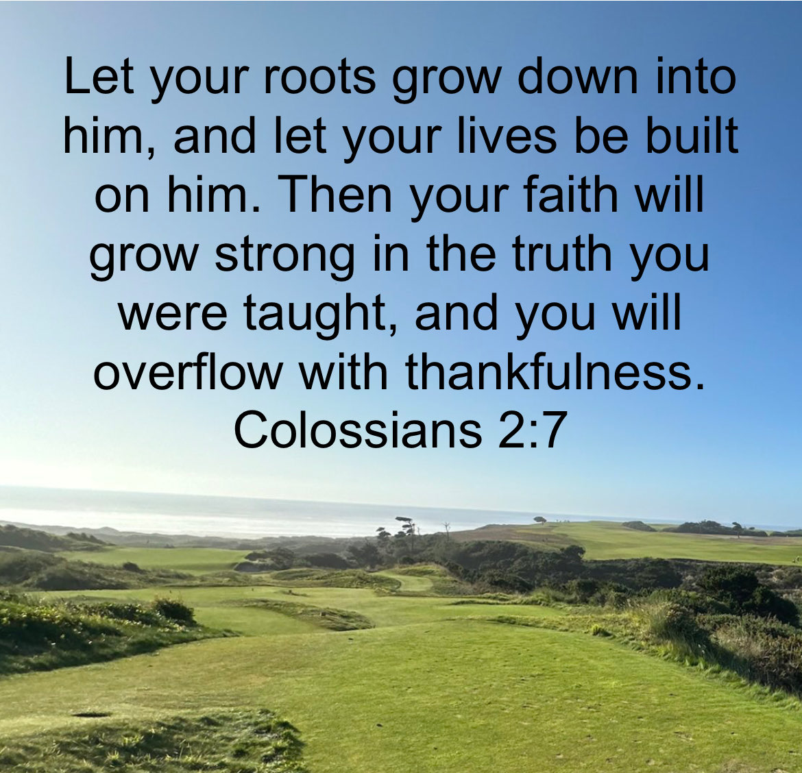 We live in a “more” society. We are told we need “more” of everything.

This verse reminds us that our “more” should first extend as roots of deeper faith.  Strong roots are sustained by a Living Source: Jesus.

Let’s move from 1/2 empty, past 1/2 full, and into overflowing!🙌🏼🙏🏻