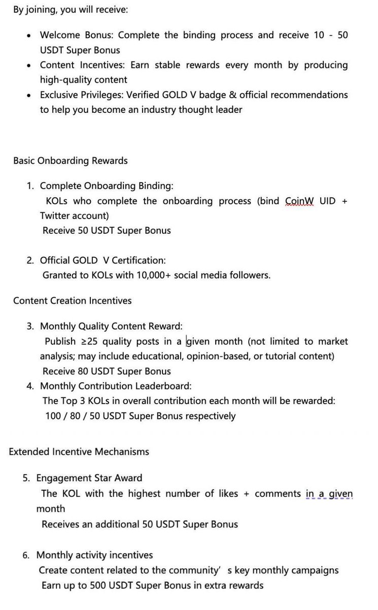 web3workess's tweet image. CoinW is recruiting community KOLs🫡
This is the complete offer. KOLs who are interested are encouraged to apply—there are plenty of benefits waiting for you!

If you’d like, please DM me.
#web3 #CoinW #Bitcoin