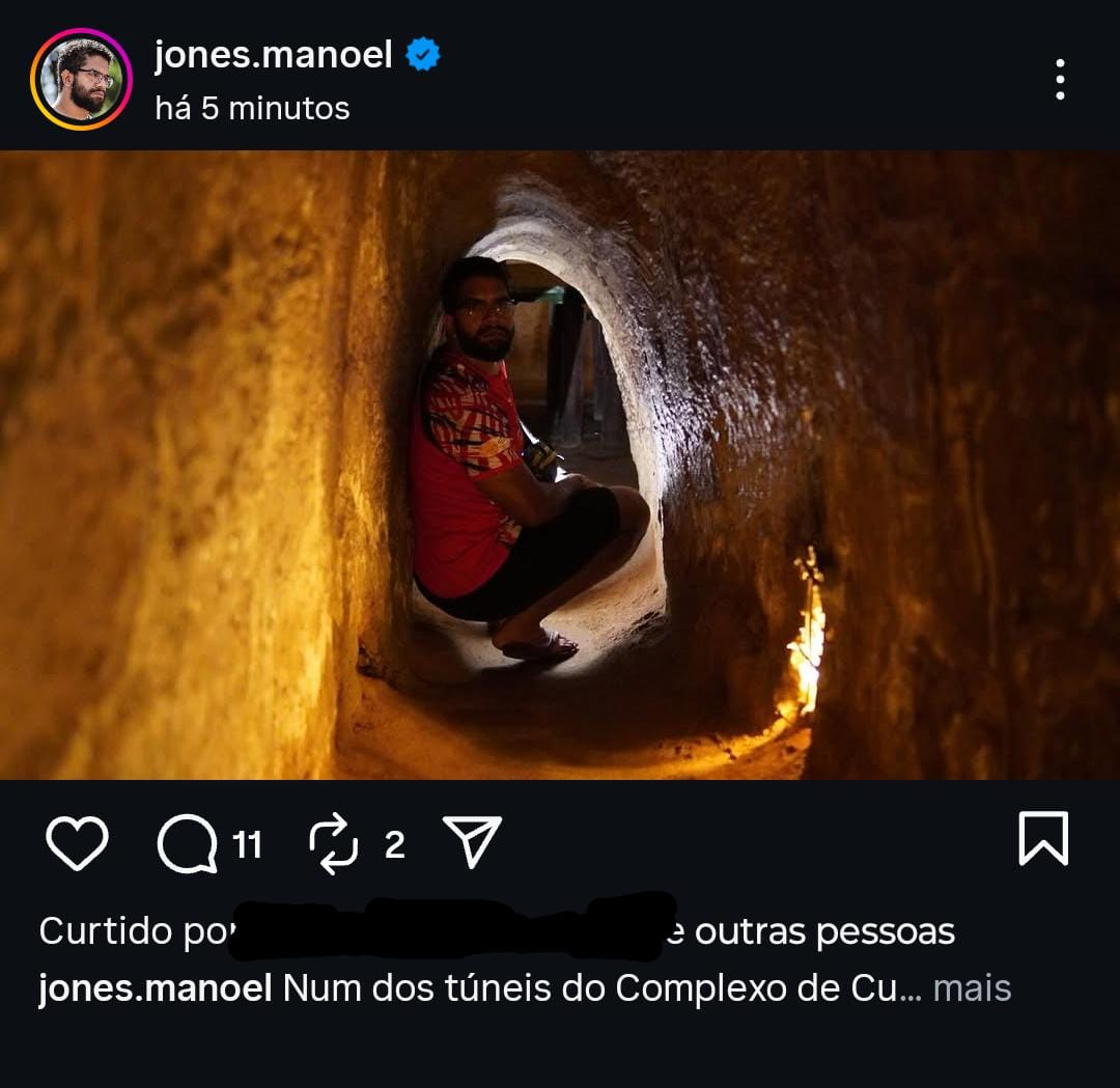 Que isso Jones vamos com calma depois não sabe porque tem a conta banida