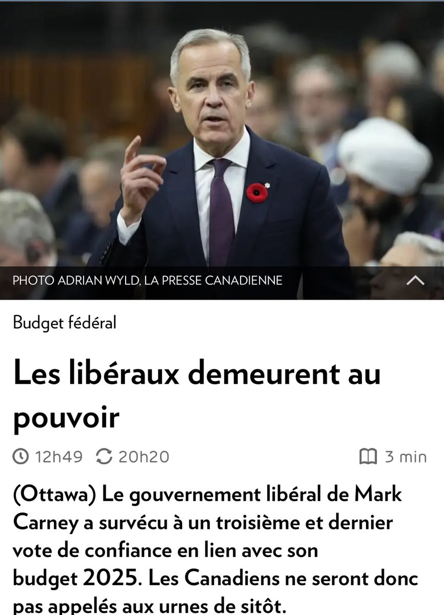 olivier_primeau's tweet image. Un autre 78 milliards dans le trou 🙃

Merci à ceux qui ont voté pour ce budget catastrophique. Sincèrement. Grâce à vous, on vient d’ajouter un autre 78 milliards $ à la dette d’un pays déjà à genoux.

On dirait que certains n’ont toujours pas compris une chose simple : chaque…