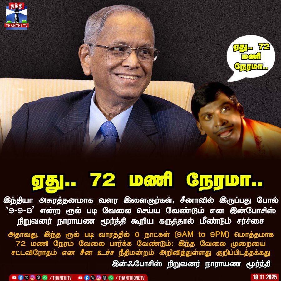 senbalan's tweet image. இவர் போன்ற பிற்போக்கு உழைப்பு உறிஞ்சிகளுக்கு Gen-z குழந்தைகள் தான் ஏற்றவர்கள். ஏதாவது பேசினால் “வேலைக்கு வரமுடியாது போடா” என சொல்லிவிட்டு கிளம்பிவிடுவார்கள். 80s kids எனும் ஏமாளிகளை வைத்து காலம் தள்ளியதைப் போல இனி செய்ய முடியாது. இவர்கள் ஷேர் பில்லியனில் கூடுவதற்கு அடுத்தவன்…
