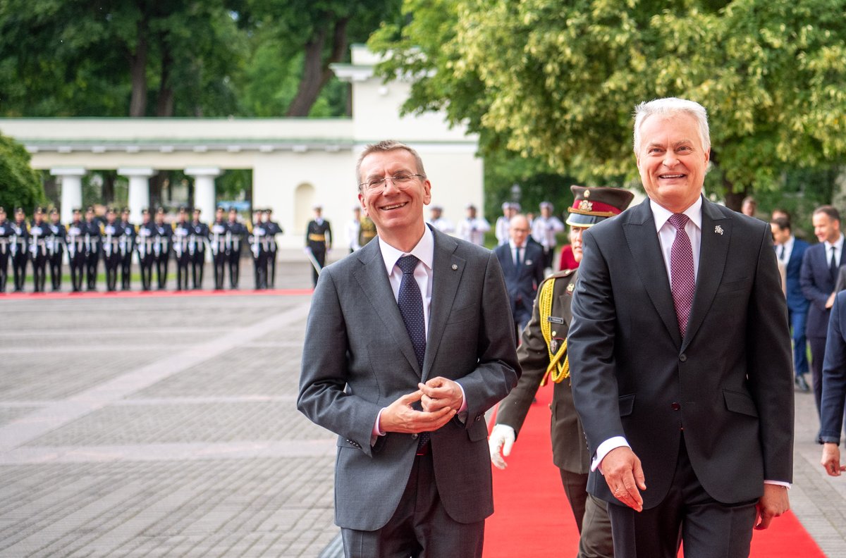 GitanasNauseda's tweet photo. Happy Independence Day, Latvia!

I congratulate President @edgarsrinkevics and the people of Latvia. Our nations stand together in the Baltic family as close friends, #EU and #NATO allies.

Lithuania remains committed to strengthening our cooperation and building a secure, prosperous Baltic region.
