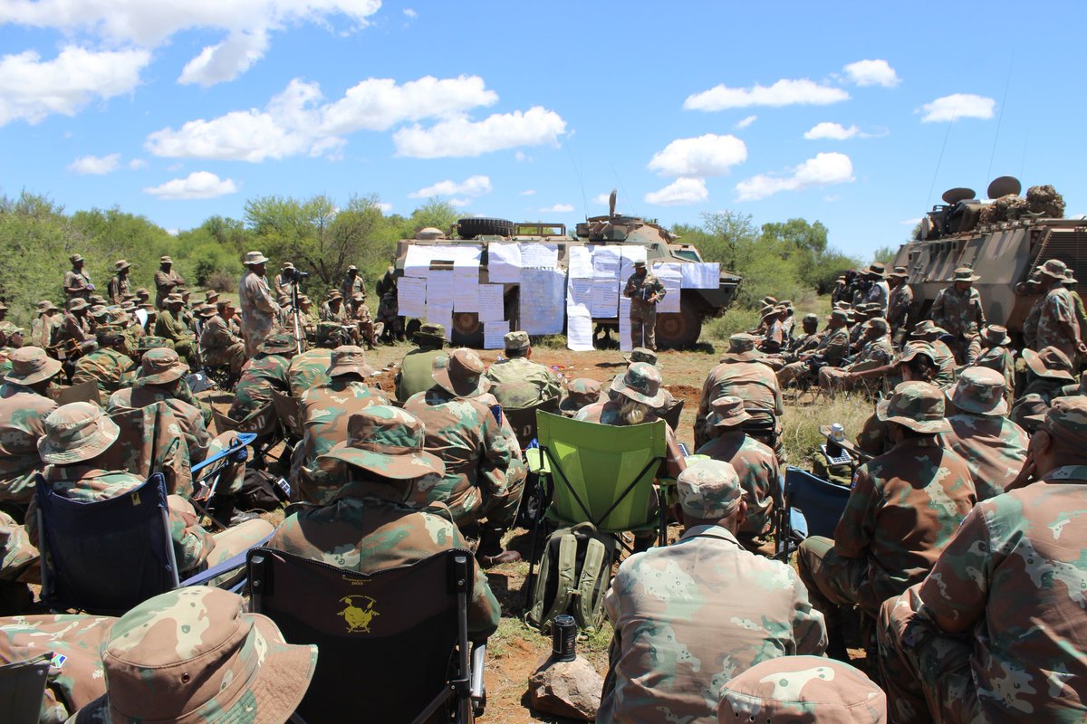 SANDF_ZA's tweet image. #SAArmy Article || Exercise VUKUHLOME IV || Orders in the Field: Junior Command and Staff Course at Lohatlha.

facebook.com/share/p/1FMxFq…

#SANDF
#SAArmy
#PrideOfLions
#ExerciseVUKUHLOME_IV