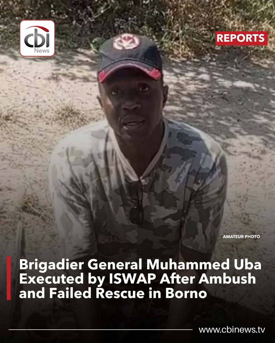 cbinewstv's tweet image. Brigadier General Muhammed Uba, Commander of the 25 Task Force Brigade in Damboa, has been confirmed killed by ISWAP terrorists, days after he was ambushed and captured during an operation in Borno State.

#CBINewsTV #ISWAP #Borno #NigeriaArmy #Security #Terrorism Gen. Uba Abati