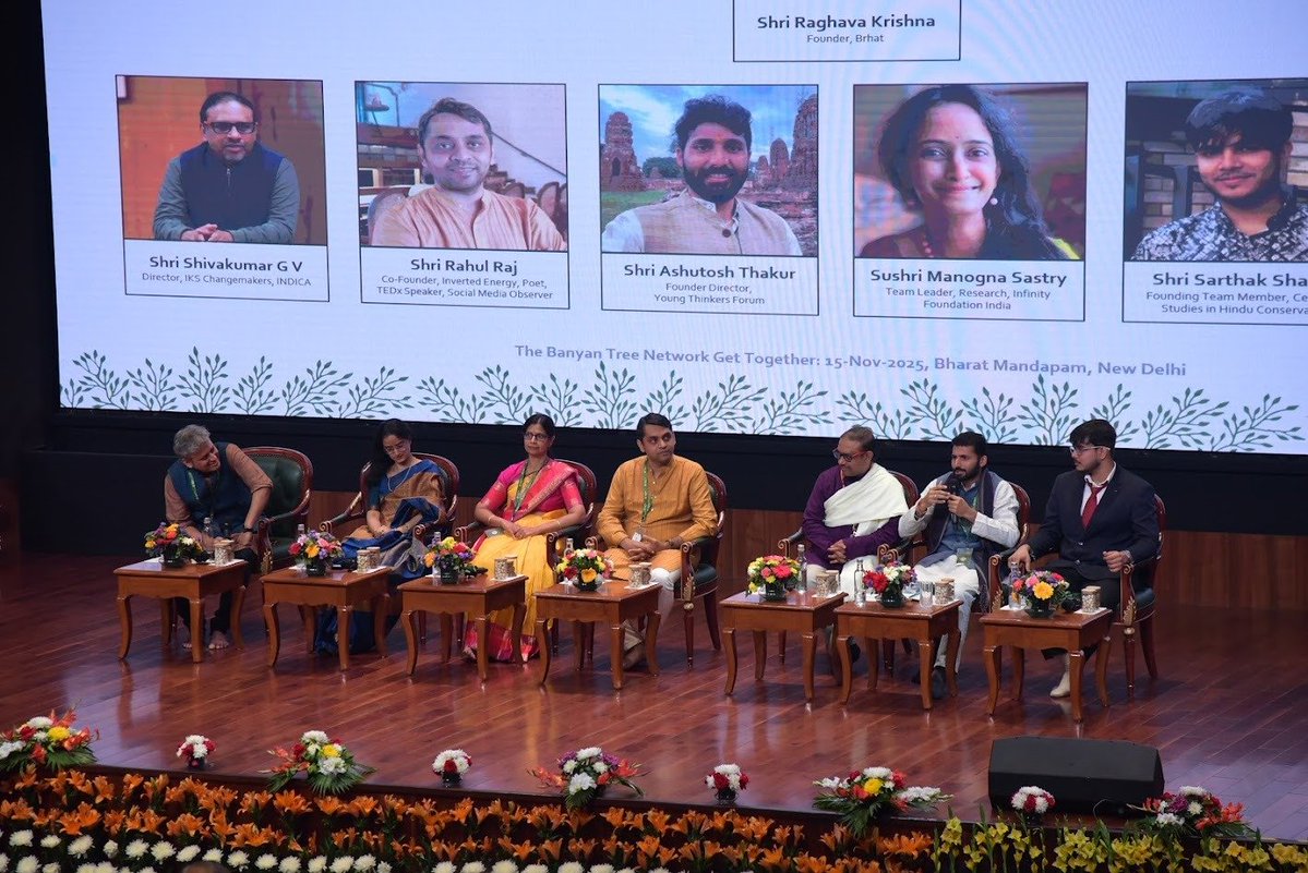x_rahulraj's tweet image. Got this great opportunity to express my thoughts on scope of Technology and Skill Development to uplift the Hindu society. Thanks @Banyantree_org for organizing this wonderful gathering.