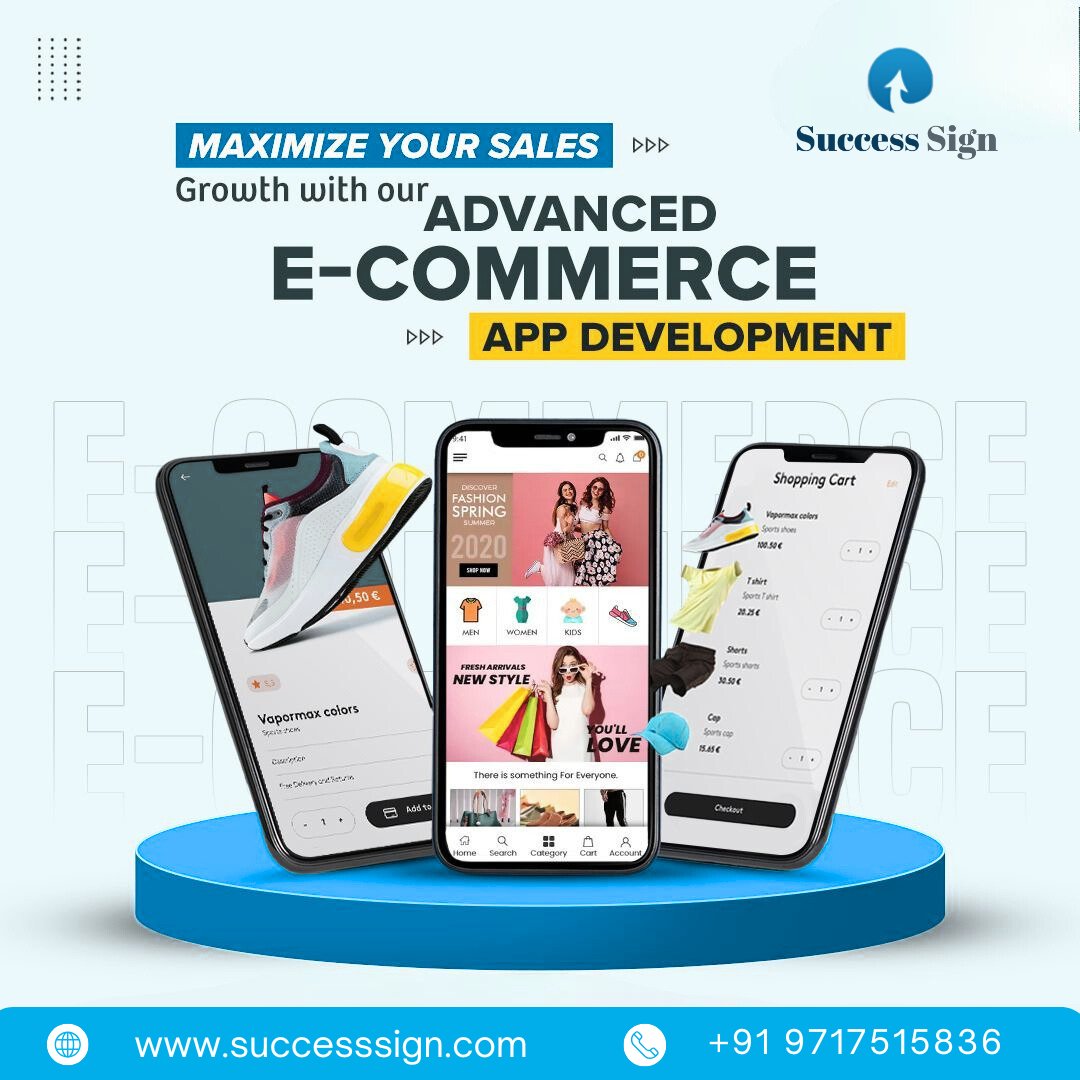 successsign_com's tweet image. 🚀 Maximize Your Sales with a Powerful E-Commerce App!
Your business deserves more than just an online presence — it deserves a high-performance digital store that sells 24/7. 
#SuccessSign #EcommerceApp #AppDevelopment #MobileAppDevelopment #OnlineStore #EcommerceSolutions