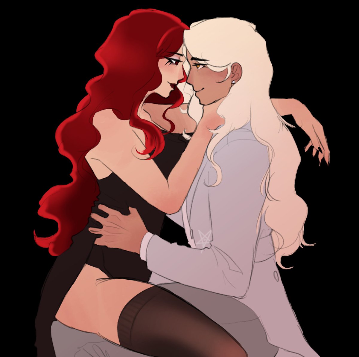 Diana and Helio again TwT This is them in a more modern universe where Diana is the Lady Gaga of their world and Helio is a famous actor. 

<a href="/c_r_e_4_t_e/">C.r.e.4.t.e</a> 's characters <3