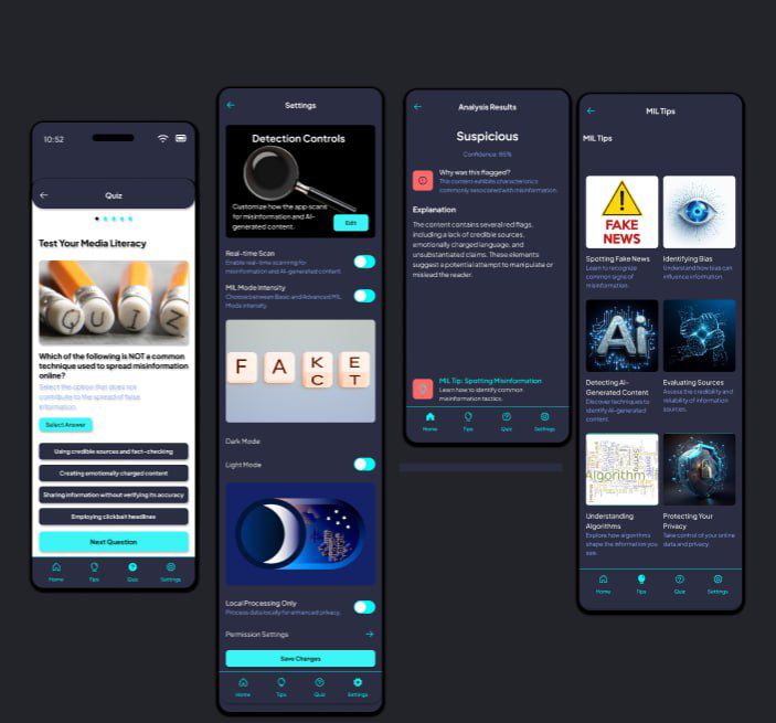 amiprin7's tweet photo. Echofy - Mobile App and Branding Design Sneak Peek A modern tool designed to help people spot AI-generated and misleading content. This is the mobile design I designed for our UNESCO Hackathon project . What do you think of the design? https://t.co/P6gUfcod6O