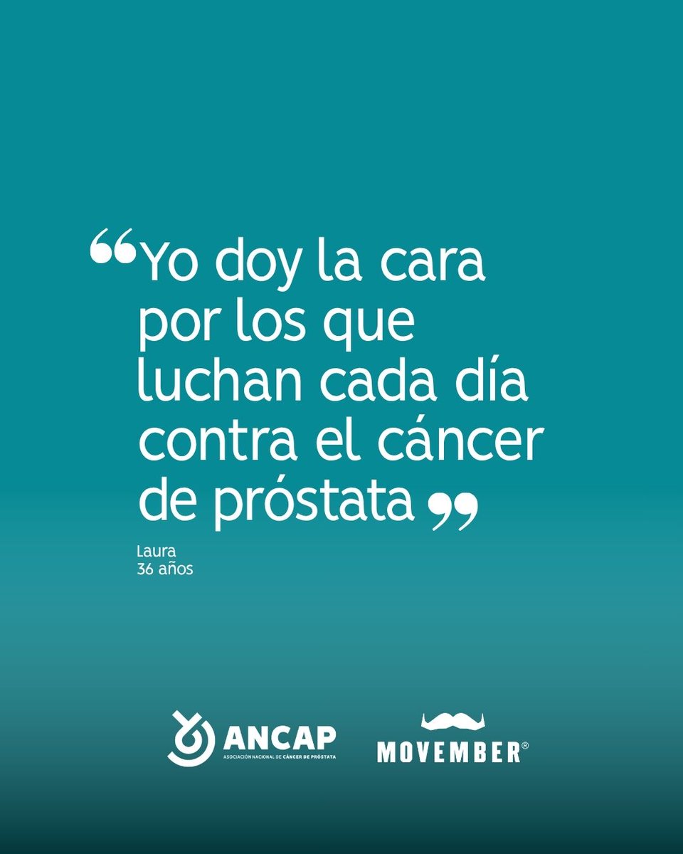 ancap_es's tweet image. 💙 Dar la cara también es apoyar a quienes hoy luchan.

🗣️ Hablar del #CáncerDePróstata sin miedo ni tabúes es el primer paso para cambiar las cosas.

🩺 El segundo, hacerse la prueba.

#Prevención #ANCAP #Movember #Cáncer #Próstata #SaludMasculina