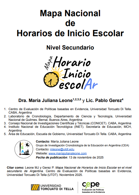 Mapa Nacional de Horarios de Inicio Escolar tweet media