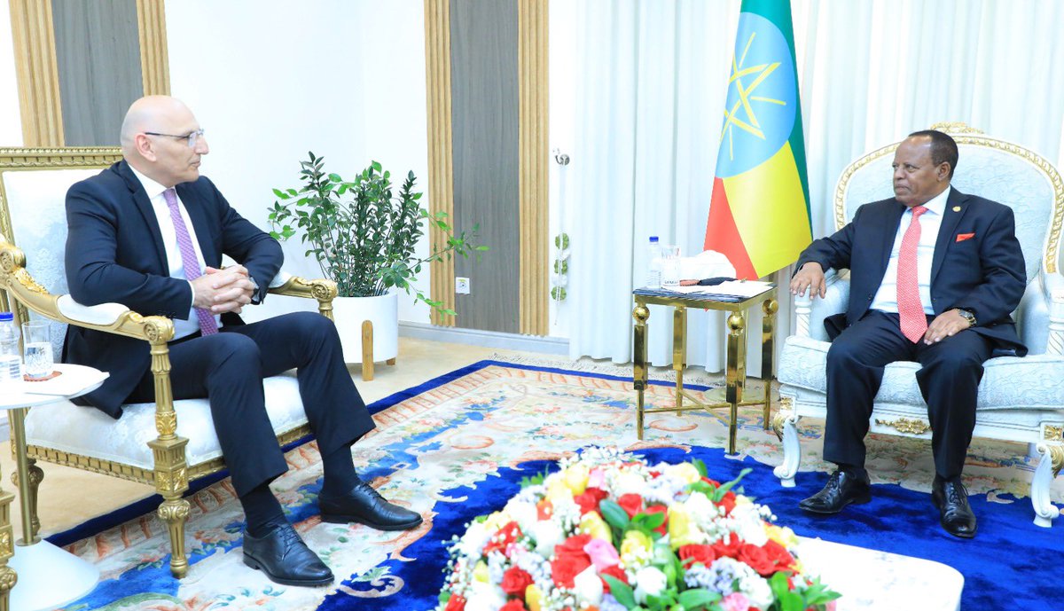 POEthiopia's tweet image. President Taye Atske-Selassie received Ambassador Elchin Amirbayov,Special Envoy of Azerbaijan’s President.Their discussions focused on further strengthening the growing cooperation between #Ethiopia and #Azerbaijan particularly in trade, investment, agriculture and connectivity.
