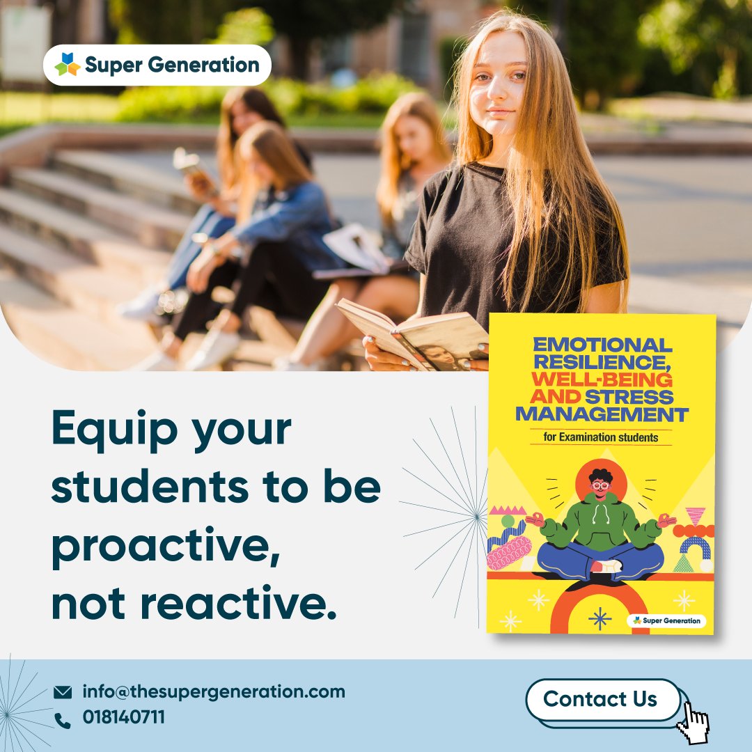 ExamcraftGroup's tweet image. In the lead-up to mocks, nerves are normal but burnout doesn’t have to be. 💫 Help students stay organised, balanced and in control with our workshop!

Time is the one luxury they don’t have, help them make every second count!

#ResilientStudents #StudentWorkshop #SuperGeneration