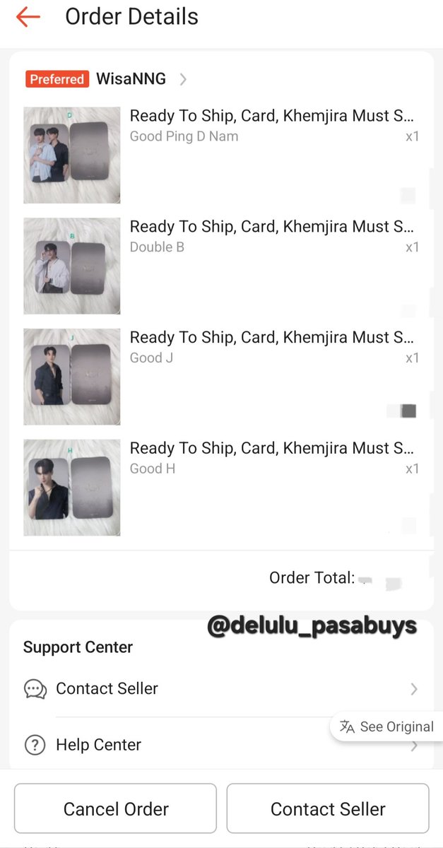 delulu_pasabuys's tweet photo. Successfully checked out our first batch of orders! 

Thank you for the overwhelming trust 🫶

Kindly dm us for inquiries!
#delulu_updates #delulu_pasabuys #KhemjiraTheSeries https://t.co/UiCqOslCxA