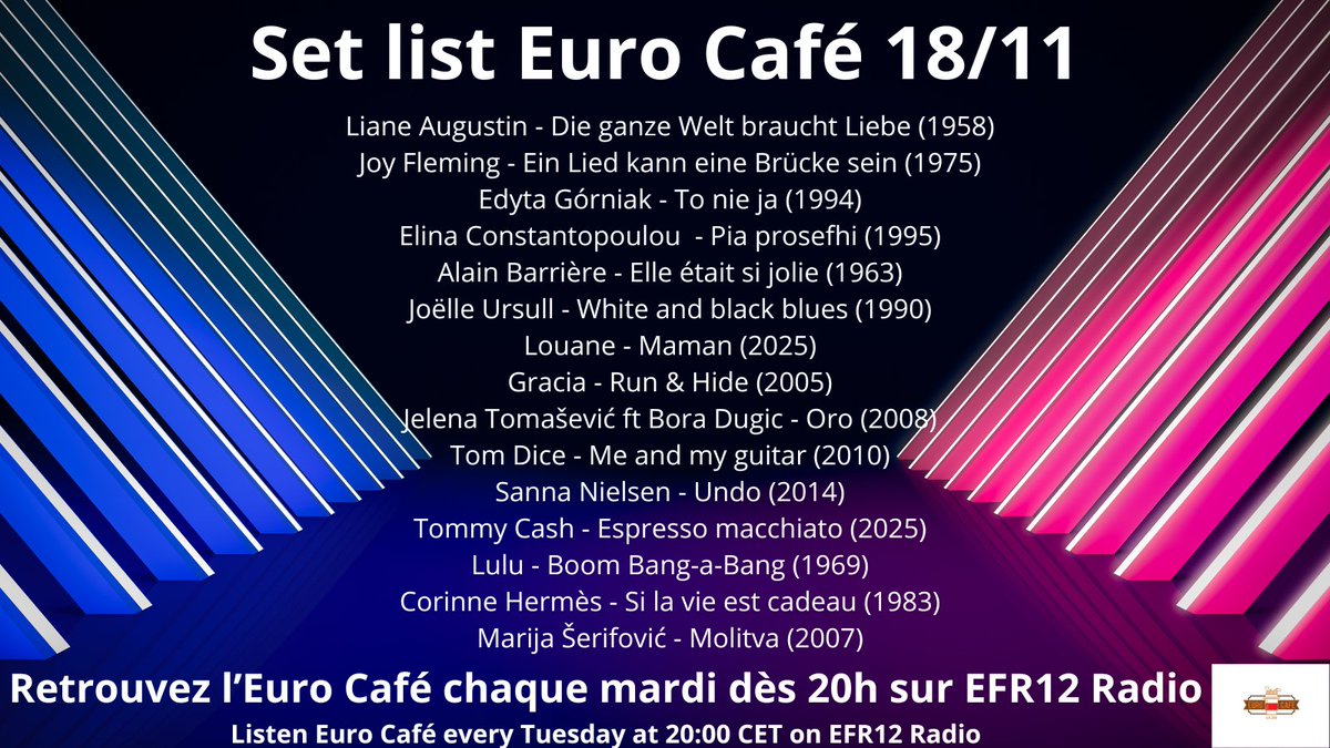EuroCafe19's tweet image. Au programme ce soir !

In tonight's show !

#eurovision
