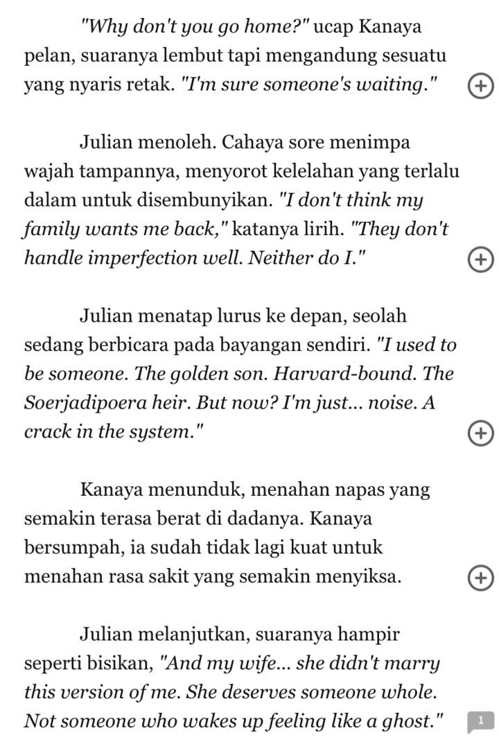 kasih tau gue kenapa cerita sebagus ini gak rame dibahas??! BAGUS BANGET KAYAK ROLLERCOASTER 😭 semua genre di hantam sama authornya. penulisannya juga rapih banget. AYO BACAA, minimal baca sekali seumur hidup! biar kita bisa hype bareng /wp/
