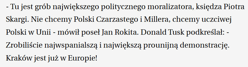DbAbsur's tweet image. Marsz Platformy Obywatelskiej w 2003 roku w Krakowie
&quot;Nie chcemy Polski Czarzastego&quot;
Ludzie już zapomnieli, że on był synonimem wszystkiego, co najgorsze w polityce. To tak, jakby w przyszłości marszałkiem miałby zostać Mejza