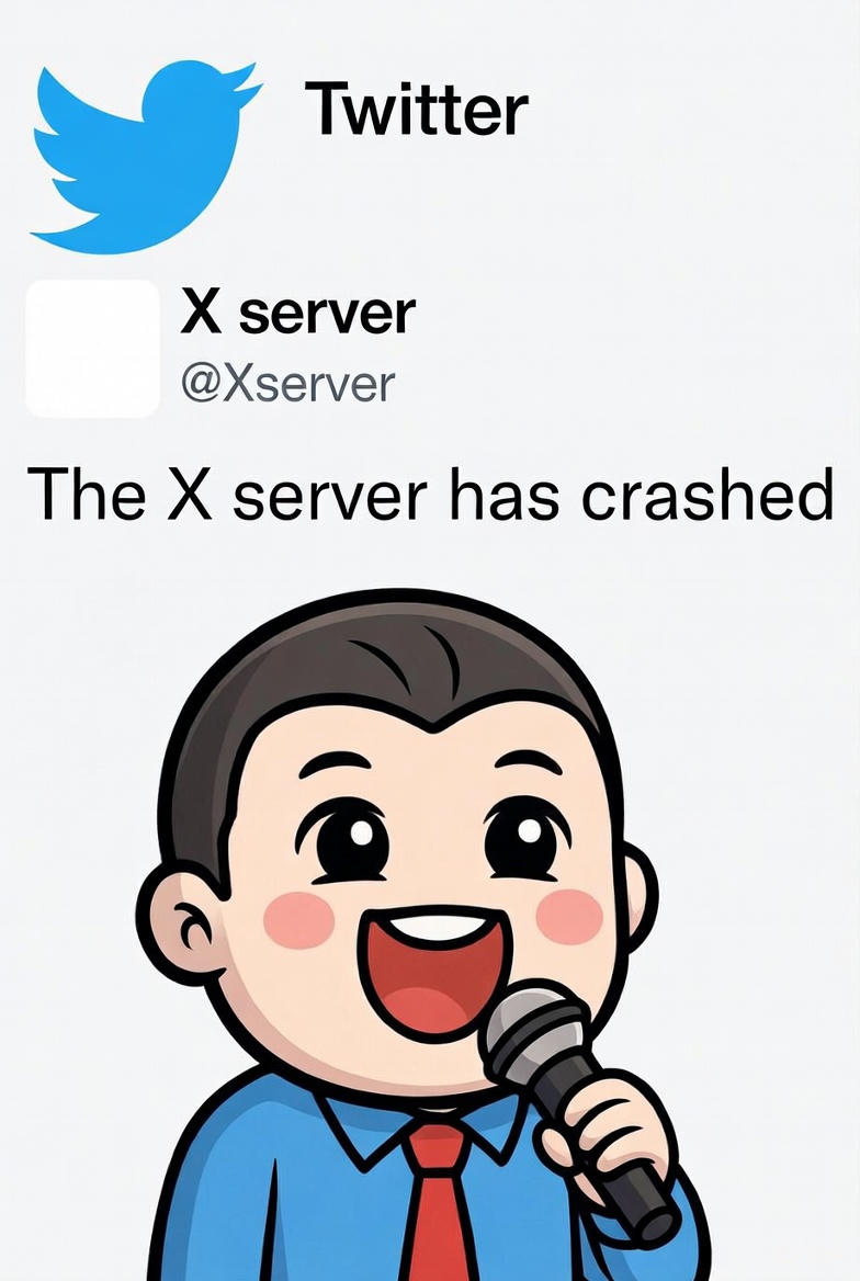 Zero_SeriuosX's tweet photo. X server crashed .
who who facing issue with X
#TwitterDown
#XDown
#XServerDown https://t.co/orB1uoUWv2