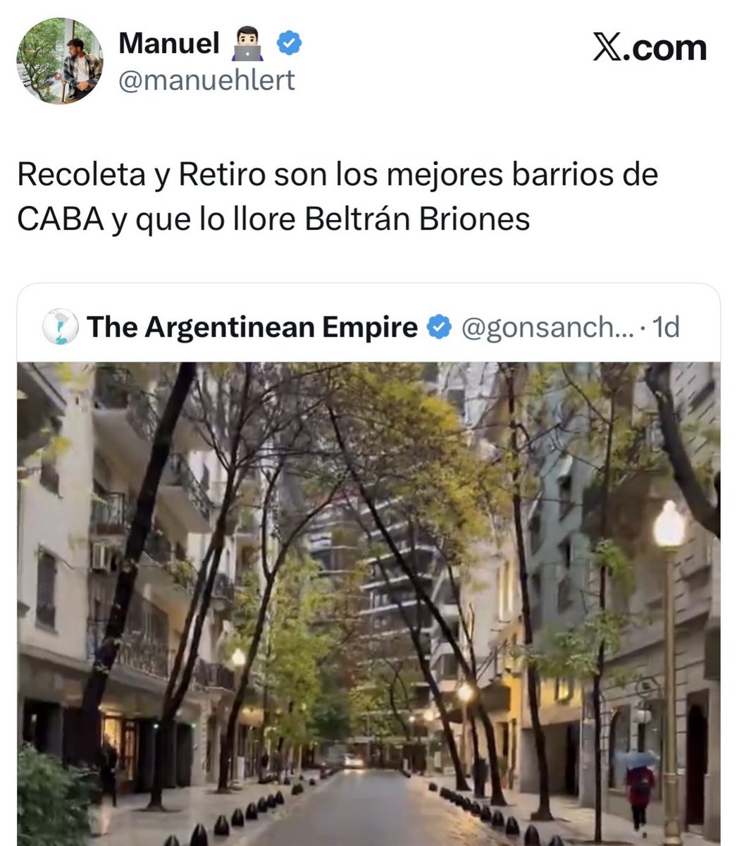 Briones tiene mal gusto urbano, como todo desarrollador inmobiliario del siglo XXI. Necesitan enchufarte las lacras esas que construyen todas iguales para familias de baja cultura que se creen en ascenso social. La ideología Puerto Madero o country-club con olor ambiente a