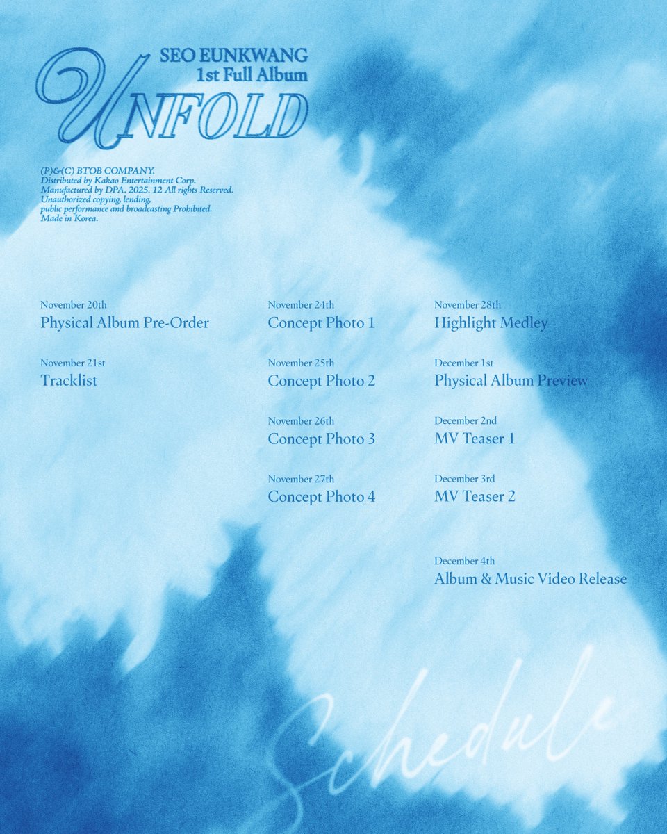 SEO EUNKWANG
1st FULL ALBUM [UNFOLD]

Before I soar.🪽

#비투비 #BTOB
#서은광 #SEOEUNKWANG
#언폴드 #UNFOLD